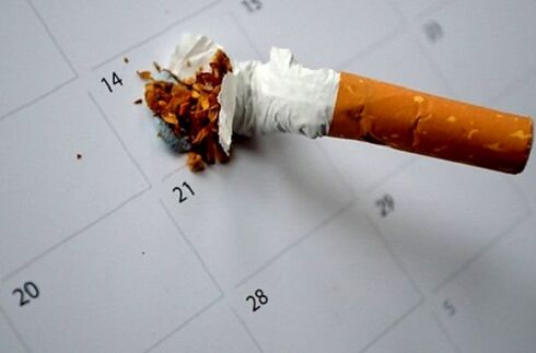 slomljena cigareta i prestanak pušenja