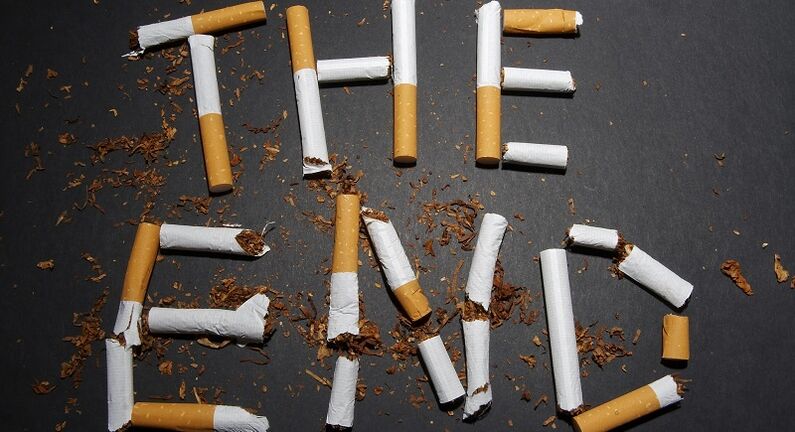 polomljene cigarete i posljedice prestanka pušenja