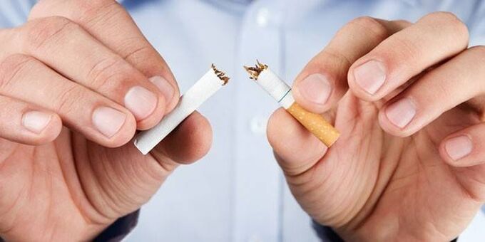 slomljena cigareta i šteta od pušenja